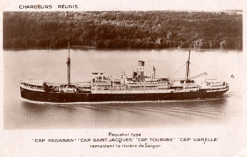 Paquebot type Cap Saint-Jacques Chargeurs Réunis