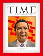 Time magazine avec en couverture Empereur Bao-Dai et proclame en 1949 l\'Etat du Vietnam
