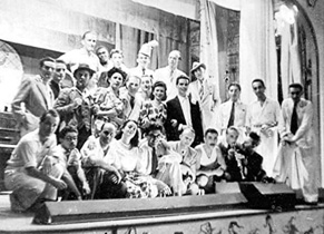 La troupe théâtrale de Saïgon en 1948