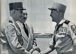 The arrival of General Navarre Saigon 1953