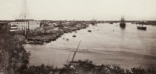Le port de Saïgon en 1880