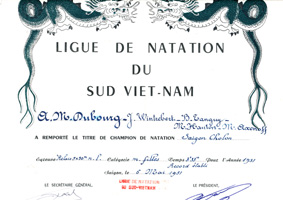 Ligue de Natation du Sud-Vietnam 1951