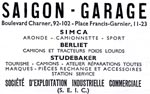 Saigon Garage Simca Berliet Studebaker
