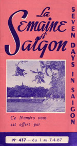 Semaine à Saigon avril 1967