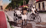 Rickshaw in Paul Blanchy Street Saigon