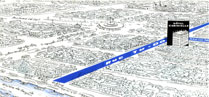 Plan de la rue Tu Do et de l' Hôtel Caravelle Saïgon